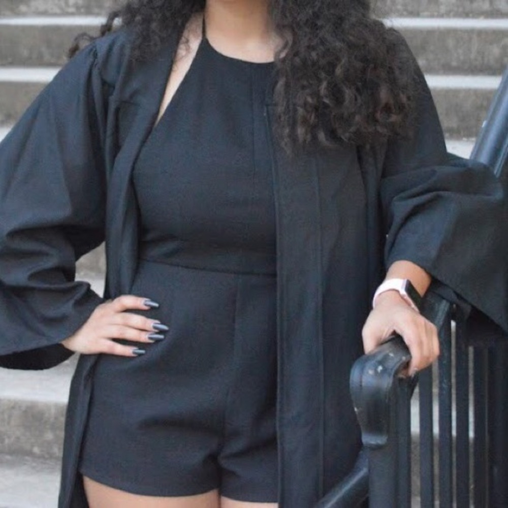 Black Halter Neck Romper